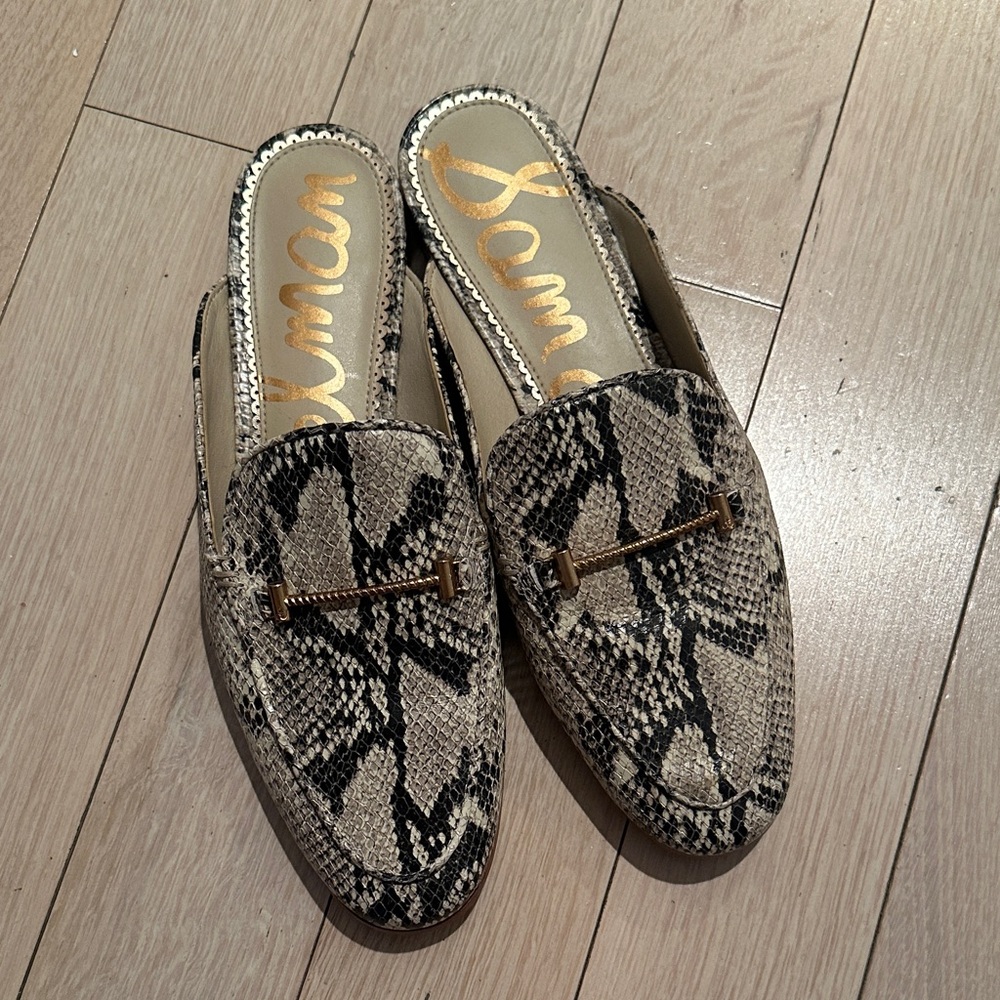 Sam Edelman Lorraine Snake Print Mules